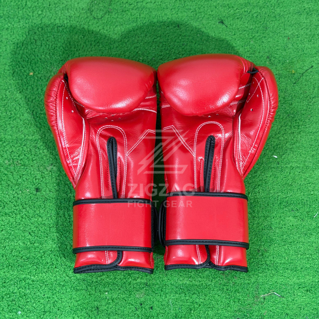 Cleto Reyes Velcro Training Gloves Hook & Loop Closure - Red