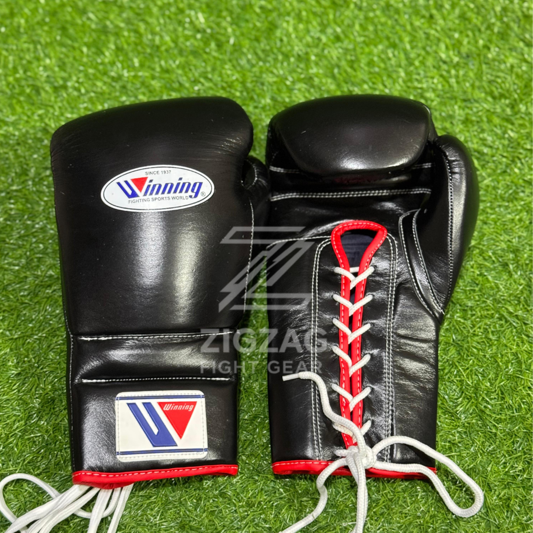 Winning Lace Up Sparring Boxing Gloves –  100% Genuine Leather