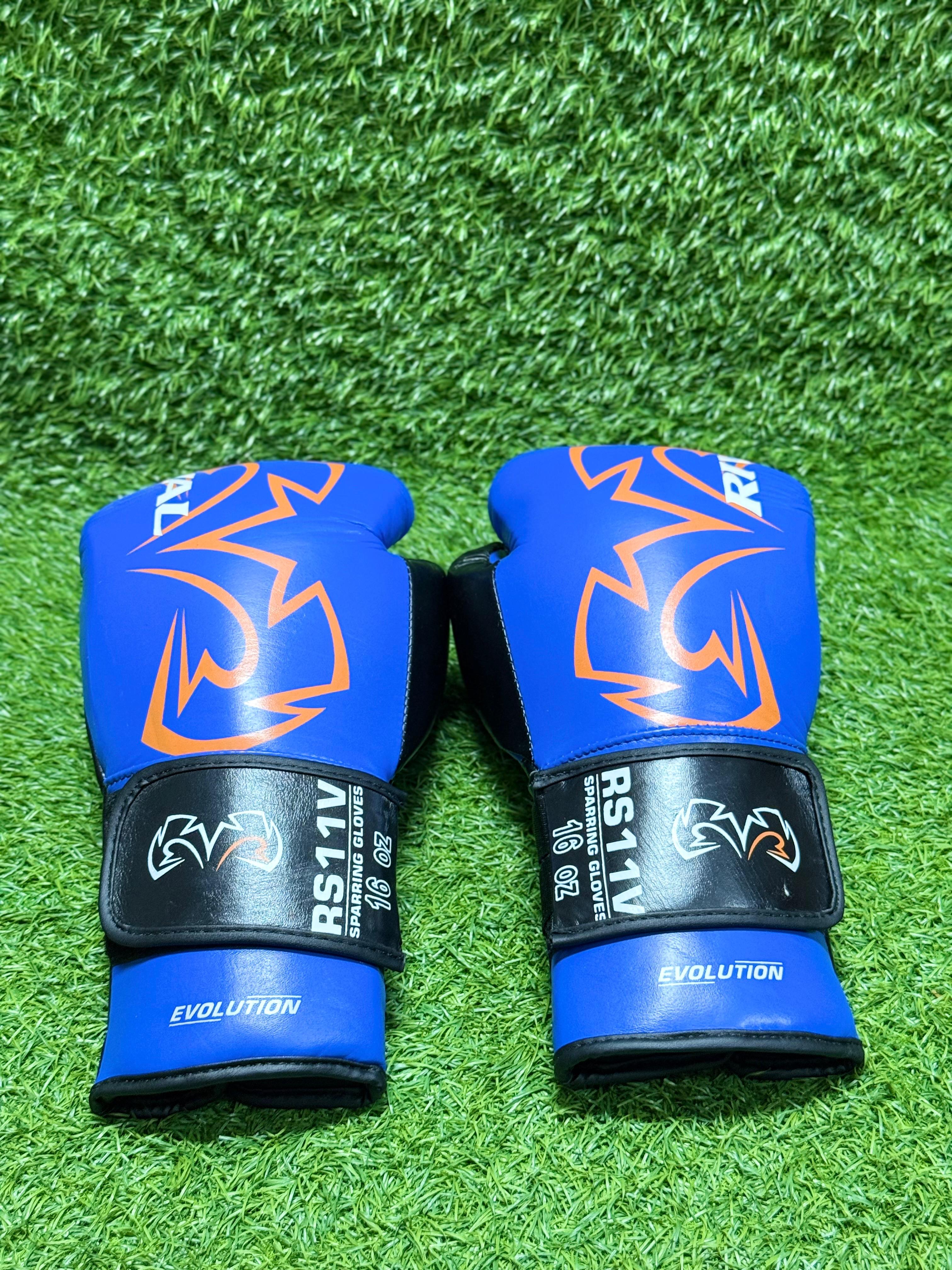 Rival RS1 Ultra Sparring Gloves 2.0 Blue & Orange – Premium Velcro Boxing Gloves